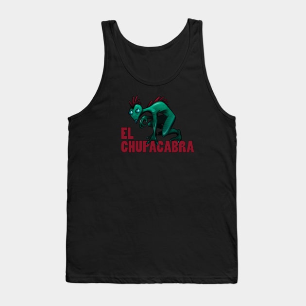 El Chupacabra Tank Top by Cryptid_Junction